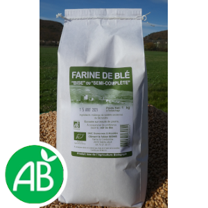 Farine de blé Bise (T80) – 1kg